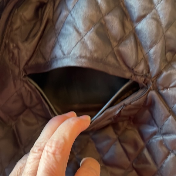 🏍HP!⭐️EUC black Interstate Leather jacket Zip front. 4 front/2 interior pockets - Picture 12 of 14